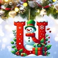 thumbnail image 4 of Bdday 26 Letters Christmas Tree Decoration Pendant Christmas Tree Ornaments Personalized DIY Christmas Ornaments Christmas Decoration Xmas Tree Hanging Decor Feature, 4 of 4