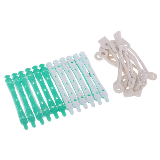 Tachiuwa 12Pcs Perm Rods Rollers Curlers Pro Hairdressing Perming Hair DIY Tools Set 7 x 0.8cm