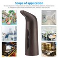thumbnail image 2 of QualitChoice Soap Dispenser Touchless Refill Soaps Pump Battery Operated Sensor Liquid Dispensers Foam Dispensing Tool Bathroom Washroom Deep Wood Grain, 2 of 5
