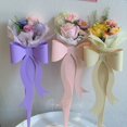 thumbnail image 4 of 5Pcs Flower Box Bowknot Design Exquisite Outlook 5 Colors Rose Flower Bouquet Paperboard for Wedding, 4 of 8
