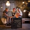 thumbnail image 2 of Costway 25-Inch Square Propane Fire Pit Table 40000 BTU W/ Lid, Fire Glass, 2 of 8