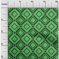 thumbnail image 2 of oneOone Cotton Poplin Green Fabric Geometric Sewing Material Print Fabric By The Yard 42 Inch Wide, 2 of 5