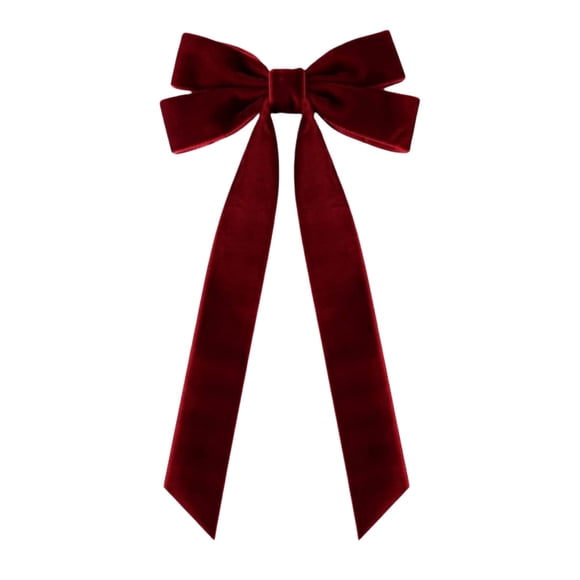 PEONAVET Christmas Bow Nœuds en Velours pour Décorations de Sapin de Noël Couronne Guirlande Nœuds en Velours avec Torsades Attaches