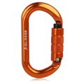 thumbnail image 1 of 25KN Professional Climbing Carabiner Screw Locking Gate Carabiner Heavy Duty O-shape Climbing Buckle Lightweight Hammock Locking Clip for Climbing Rappelling Canyoning Hammock Climbing Gear Quick Clip, 1 of 8