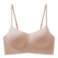 thumbnail image 4 of hoksml Woman's Wireless Bras Comfortable Seamless Bra Solid Color Thin Style Ventilate Back Buckle Bra Without Steel Rim Everyday Bras 2025 on Clearance, 4 of 7