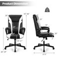 thumbnail image 2 of Patiojoy Office Chair Ergonomic Desks Chair Swivel Computer Chair w/Armrests White, 2 of 10