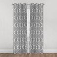 thumbnail image 1 of Mainstays Ogee Print 84" Light Filtering Drapery Grommet Window Curtains Panel, 1 of 6