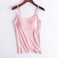 thumbnail image 2 of Timegard Camisoles pour Femmes avec Soutien-Gorge Intégré Débardeurs d'Été Sans Manches Bretelles Spaghetti Ajustables, 2 of 6