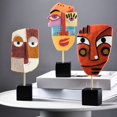 thumbnail image 4 of jifeng Abstrait Résine Visage Statues Sculptures Ornements pour la Décoration de la Maison - 21x11.5x5cm, 4 of 7