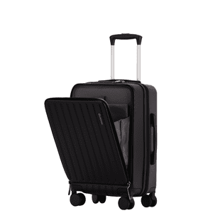 LACHIN Carry-On Hardshell Sacs à dos, TSA Verrouillez. USB & Ports de type C, poche d'ordinateur portable avant, 21.3 x 14.2 x 9 dans, noir