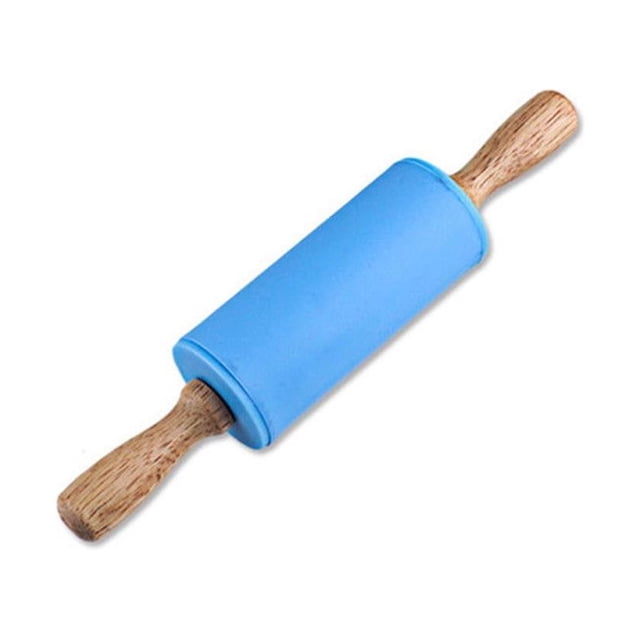 Dvkptbk Rolling Pin Wooden Handle Rollers Rolling Pin Kid Kitchen Cooking Baking Tool