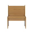 thumbnail image 3 of Linon Banc Petit Dossier en Bois de Pin Delk Couleur Miel, 3 of 25