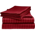 thumbnail image 1 of 1200 Thread Count 4 Piece Quality Sheet Set 21 Inch Deep Pocket 100% Egyptian Cotton Stripe Pattern, 1 of 5
