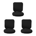 thumbnail image 4 of Baohd Computer Chair Cover Swivel Chair Cover Rotating for Chair Black Backrest + Cushion Cover 3Set, 4 of 6