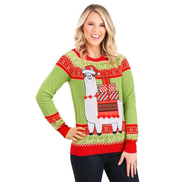 Adult Christmas Llama Unizex Ugly Sweater