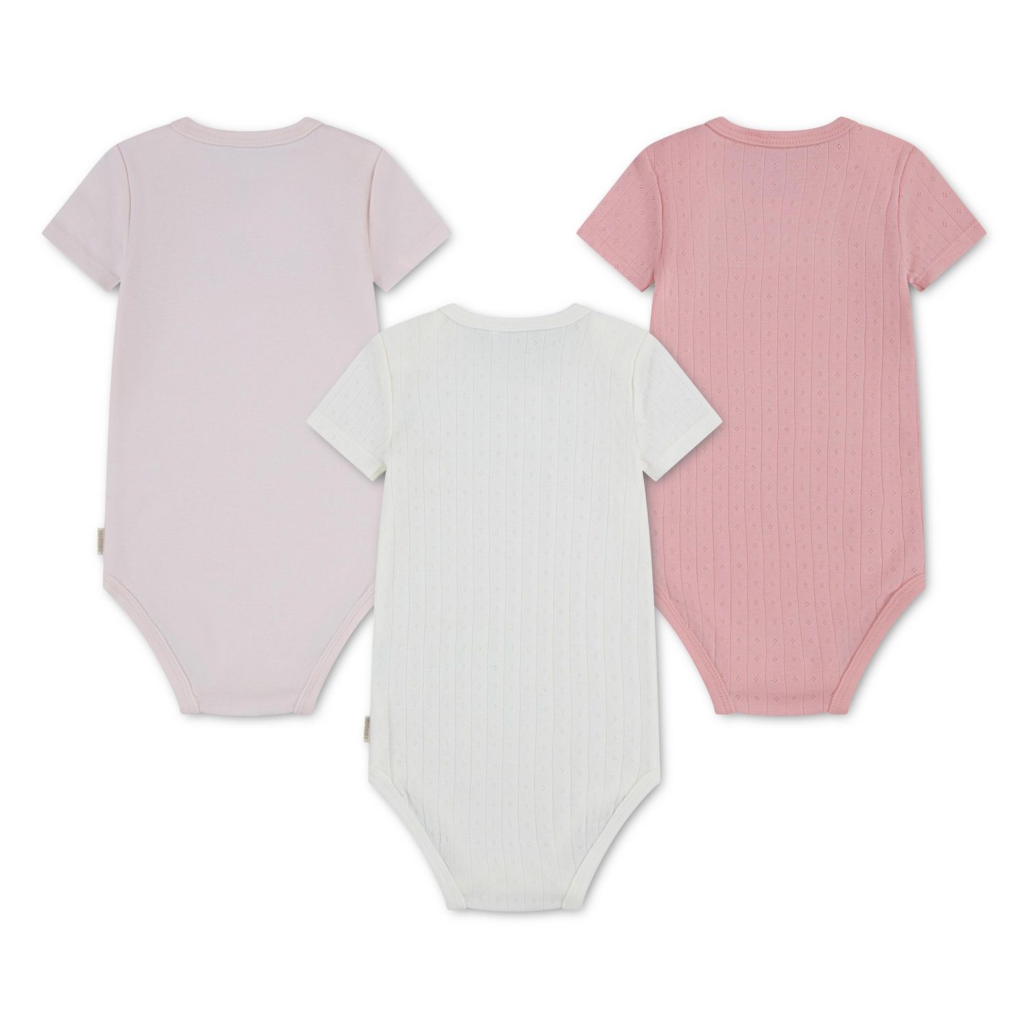 Huggies Baby Girls' Layette 3-Pack Short Sleeve Bodysuits