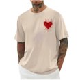 thumbnail image 1 of Jamicy Chemises à Manches Courtes pour Hommes Cadeau pour Hommes Mode Masculine Imprimé Col Rond T-Shirts Graphiques Surdimensionnés Hauts d'Été Décontractés, 1 of 3