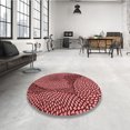 thumbnail image 4 of Ahgly Company Machine Washable Indoor Square Transitional Crimson Red Area Rugs, 7' Square, 4 of 7