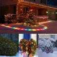 thumbnail image 3 of YOPTOP Guirlandes Filet de Noël à DEL Décorations Extérieures pour Arbustes 96 DEL 5 Pi X 5 Pi Connectables Fil Vert Guirlandes Filet de Noël pour Cour Extérieure Maille Arbuste Arbre Déco des Fêtes, Multicolore, 5 Pi X 5 Pi, 3 of 7
