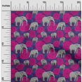 thumbnail image 2 of oneOone Georgette Viscose Fuschia Pink Fabric Animal Sewing Craft Projects Fabric Prints by Yard 42 Inch Wide, 2 of 4