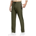 thumbnail image 1 of Pantalon Homme Séchage Rapide Extérieur - Pantalon en Soie Glacée Extensible et Respirant - Design Multipoche pour Randonnée/cyclisme - Confort Toutes Saisons, 1 of 6