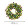 thumbnail image 3 of Spring Wreaths for Front Door, Summer Wreaths for Front Door, Plastic Colorful Wreath Spring and Summer Colorful Leaf Wreath Spring and Summer Decoration Gate Pendant, Spring Wreath for Front Door, 3 of 9
