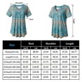 thumbnail image 3 of Woman Plus Size Short Sleeve Floral Blouses Henley T-Shirts V Neck Button Tunic Tops  M-4xl, 3 of 3