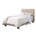 thumbnail image 1 of CorLiving Bellevue Twin/Single Wide-Rectangle Panel Upholstered Bed and Frame, 1 of 9