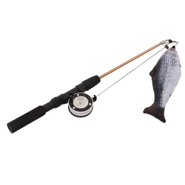 Baguette Taquine Interactive Chat Canne à Pêche Rétractable Jouets Interactifs pour Chat Baguette Taquine Rétractable Jouet Canne à Pêche Interactive avec Poisson de Simulation pour Chats