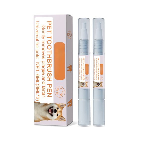 Pet Supplies Toothbrush Pen for Dogs and Cats Cleaning Calculus Bad Breath Removal 3ml x 2 Care Tool 2PCS