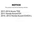 thumbnail image 2 of Transit Auto Front Rear Disc Brake Caliper Rotors and Semi-Metallic Pads Kit (10Pc) for Car Honda Accord Acura TSX KC8-101294P, 2 of 11