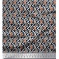 thumbnail image 1 of Soimoi Rayon Fabric Leaves Small Print Fabric by The Yard 56 Inch Wide, 1 of 3