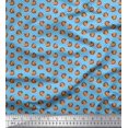 thumbnail image 1 of Soimoi Blue Rayon Fabric Circle Art Geometric Decor Fabric Printed Yard 56 Inch Wide, 1 of 5