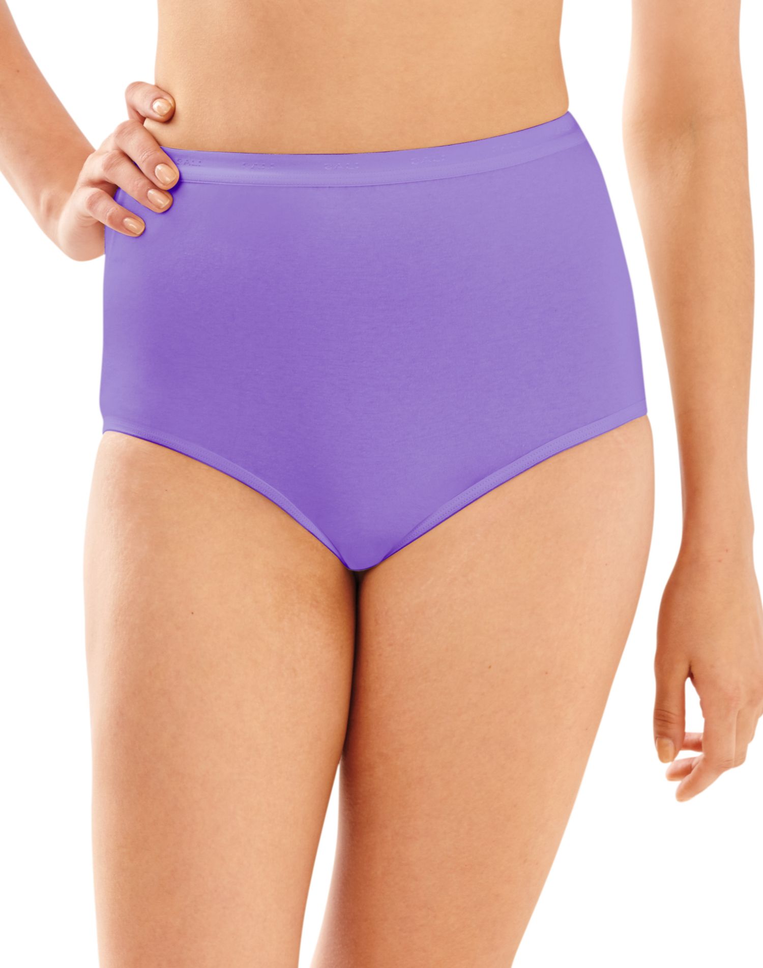 Bali Womens Full-Cut-Fit Stretch Cotton Brief - Best-Seller, 10
