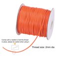 thumbnail image 3 of Unique Bargains Beading Thread Bracelet Weave Bead Craft Cord 2mm 78M/Roll (85-Yards) Decorative String, Orange, 3 of 7