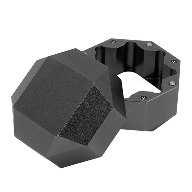 Pool Chalk Holder, 2 Layer Aluminum Octagonal Billiard Chalk Storage Box Cue Chalk Holder with Iron Sheets for Store Round, Octagonal and Quadrilateral Chalk