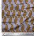 thumbnail image 1 of Soimoi Grey Silk Fabric Brown Paisley Printed Fabric 1 Yard 42 Inch Wide, 1 of 3