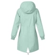 thumbnail image 3 of Mgmyaa Imperméable Long pour Femme, Manteau de Pluie Léger à Capuche, Coupe-Vent, Trench, Randonnée Plein Air, 3 of 6