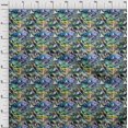 thumbnail image 4 of Tissu Polyester Pandexme Bleu Moyen Matériau de Couture Rétractable Imprimé Tissu par Yard 56 Pouces de Large, 4 of 4