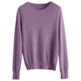 thumbnail image 3 of SHIXIAOO Chandail à Col Rond pour Femme, Chandail, Couleur Unie, Manches Longues, Robe Chandail Raglan, Chandail à Quart de Glissière, Chandail, 3 of 3