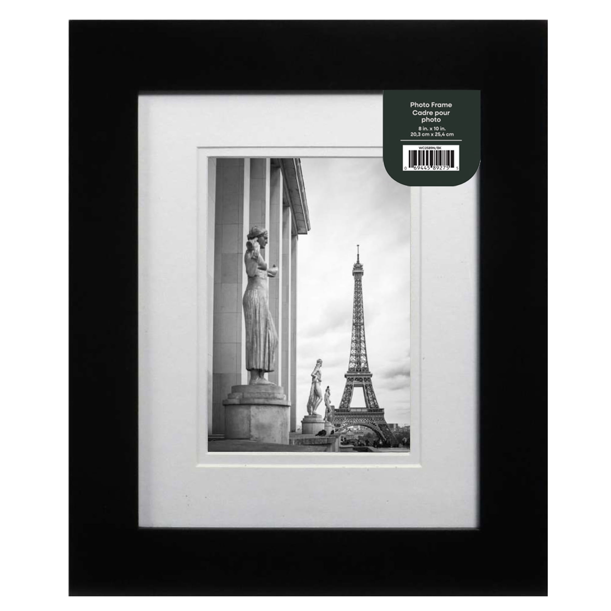 Unbranded Cadre photo Museum 6x8po , finition noir, décoratif pour table et mur