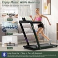 thumbnail image 4 of SuperFit 2.25HP 2 in 1 Dual Display Folding Treadmill Jogging Machine W/APP Control Green, 4 of 9