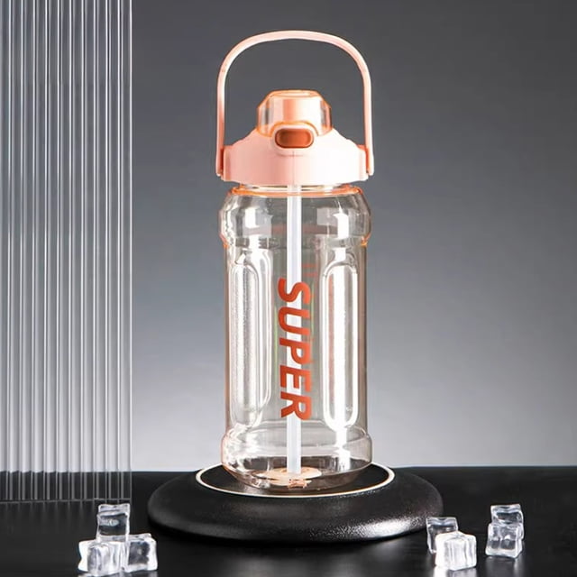 Birdeem 2000ml Large Sports Water Bottle, BPA-Free Leakproof Water Container for Gym Travel Office, Extra Big Capacity Portable Water Jug with Handle, 11.6 Inch