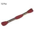 thumbnail image 3 of Unique Bargains Fil à Broder Rouge Foncé, 8 m - 12 Écheveaux, 3 of 6