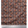 thumbnail image 1 of Soimoi Viscose Chiffon Fabric Leaves Small Print Fabric by Yard 42 Inch Wide, 1 of 3