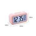 thumbnail image 3 of CHUANK Réveil Numérique avec Éclairage de Fond LCD Moniteur de Température Alarme Veilleuse avec Calendrier Intelligent Horloge, 3 of 6