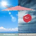 thumbnail image 3 of Yescom 10 Ft Patio Umbrella Replacement Canopy Market Table Top Sunshade Cover Market, 3 of 10