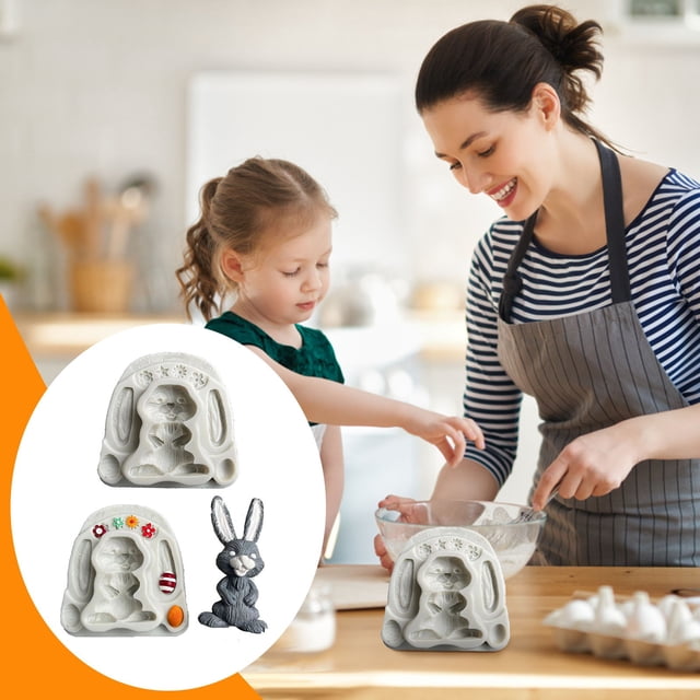 Easter Cake Mould Cracked Chocolate Mold DIY Easter Baking Tool Ice Mold