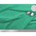 thumbnail image 3 of Soimoi Green Velvet Fabric Print Sewing Fabric Yard 60 Inch Wide, 3 of 3