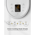 thumbnail image 4 of CUCKOO CR-0375F | 3-Cup (Uncooked) Micom Rice Cooker | 10 Menu Options: Oatmeal, Brown Rice & More, Touch-Screen, Nonstick Inner Pot | White, 4 of 7